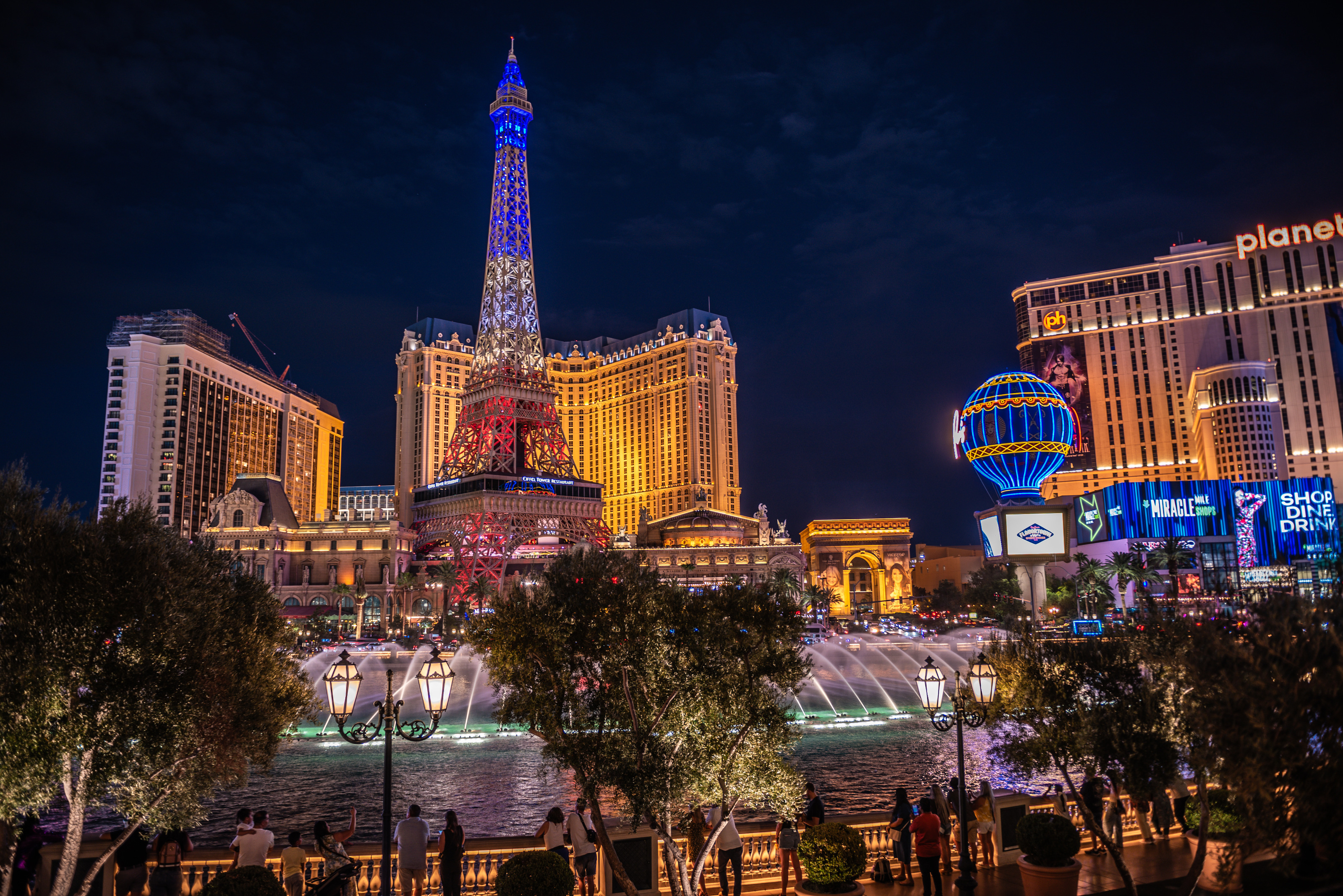 Las Vegas Strip skyline at dusk